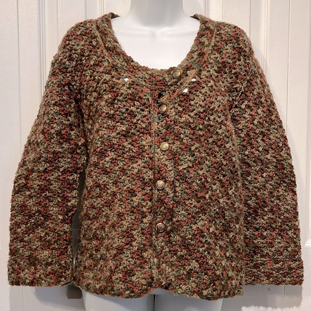 Handmade Button Up Sweater Size S/M